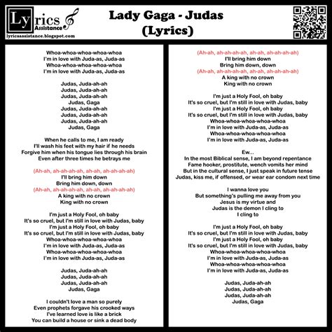 judas lyrics|juda song lyrics.